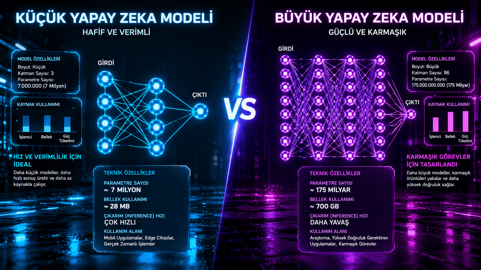 Küçük Dil Modelleri (SLM) büyük dil modeli karşılaştırması